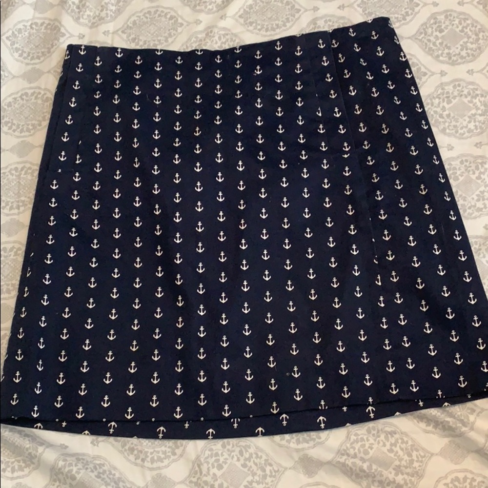 J Crew Factory anchor mini skirt